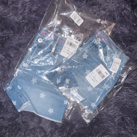 Brand New Blue Jean star shorts size slim 8 and a 12 - Picture 6 of 6